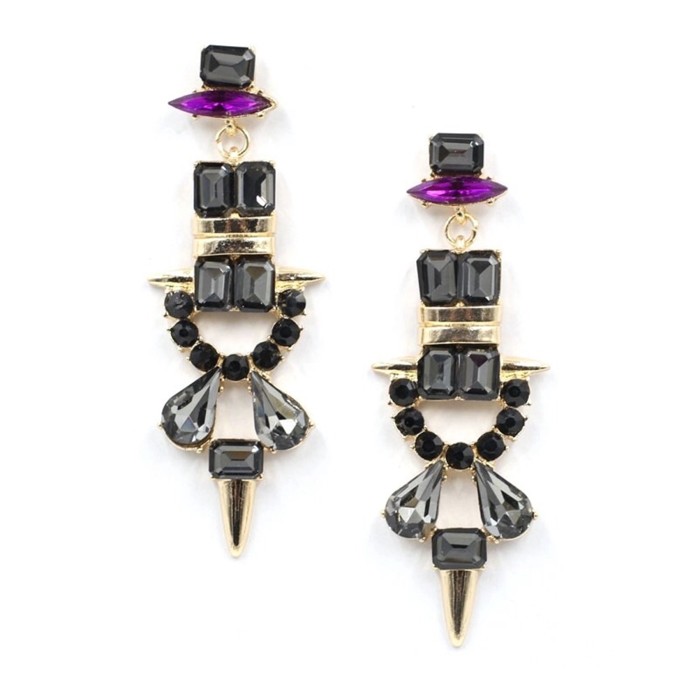 If It Ain’t Bar-Oque Rhinestone Earrings